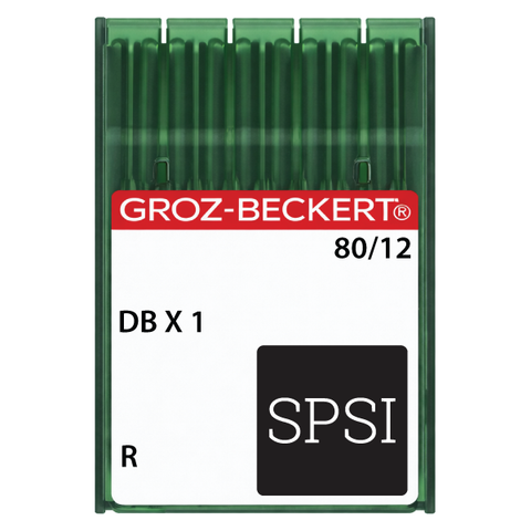 Groz-Beckert DBX1 80/12 R - Sharp Point - Standard Eye 100ct Needles