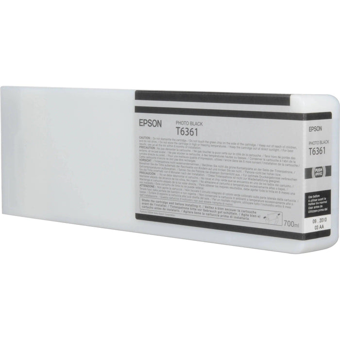 Epson T6361 Photo Black UltraChrome HDR Ink Cartridge - 700ml