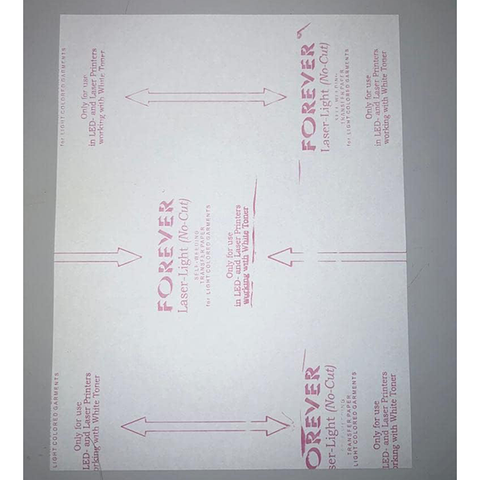Forever Laser-Light Transfer Sheets 8.5" x 11" 100count/Pack