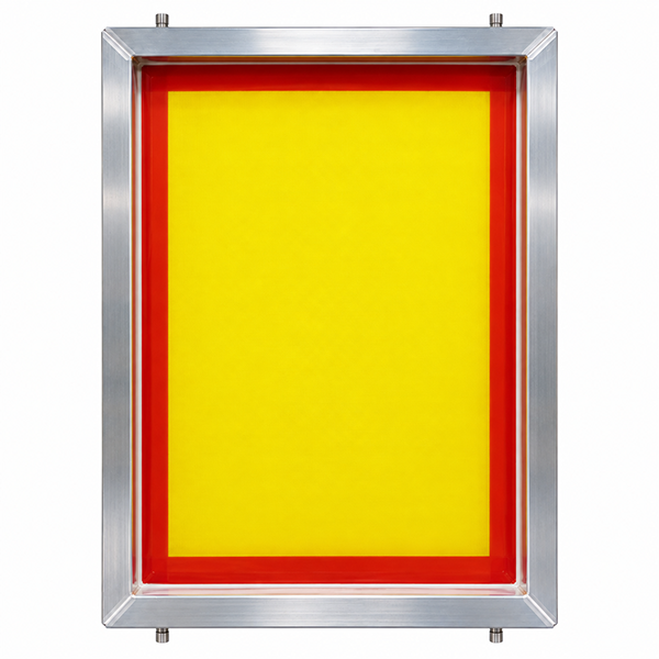 GSF 23" x 31" 110/64 Thin Thread Yellow Mesh Alum Frame W/ MHM Pins
