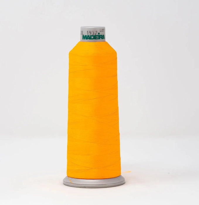 Madeira Polyneon 1937 Fluorescent Orange Embroidery Thread 5500 Yards