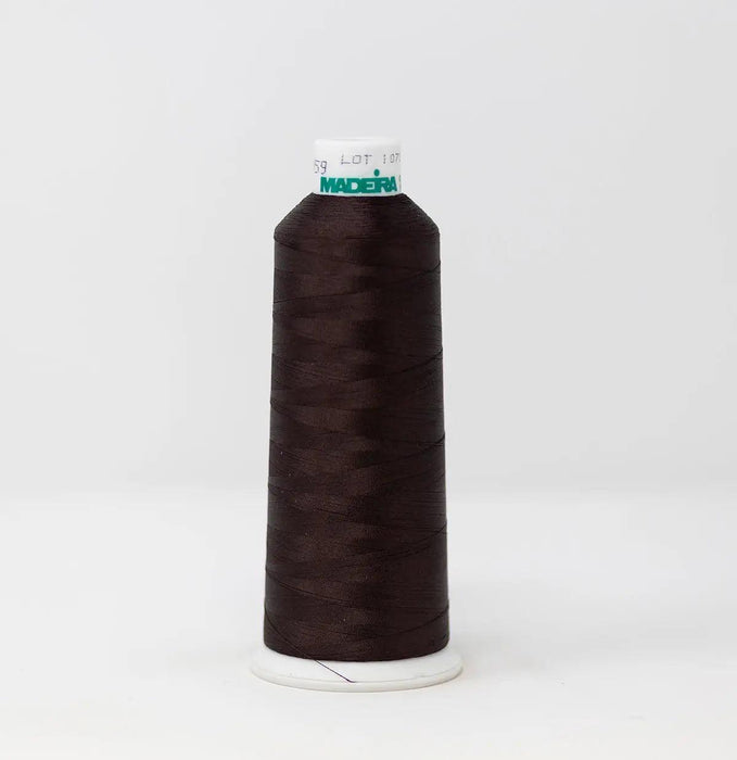 Madeira Rayon 1059 Dark Chocolate Embroidery Thread 5500 Yards