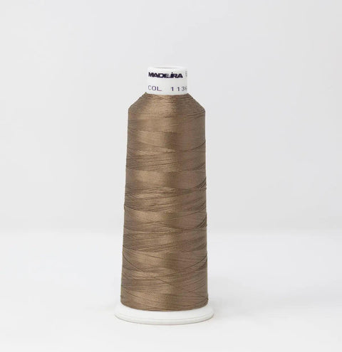 Madeira Rayon 1136 Dark Taupe Embroidery Thread 5500 Yards