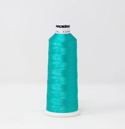 Madeira Rayon 1299 Green Turquoise Embroidery Thread 5500 Yards