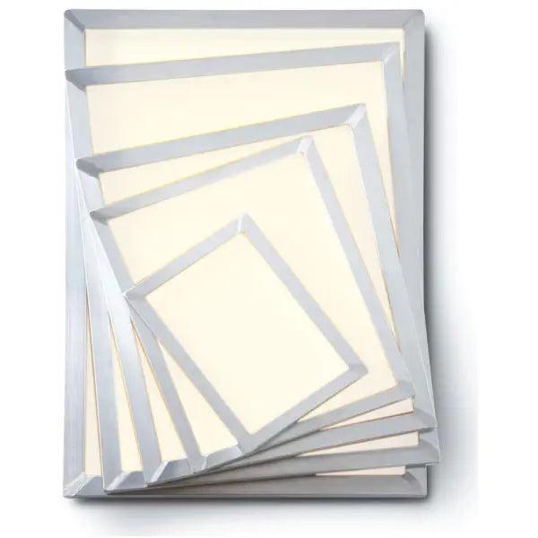 NT 20" x 28" OD 156 White Mesh Alum Frame