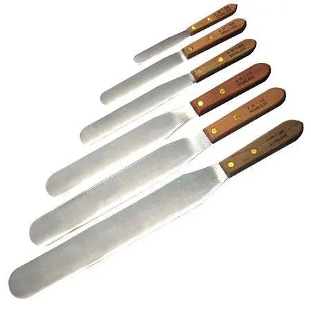 Metal Spatula Wooden Handle-Length 6"